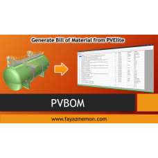 PVBOM - Pressure Vessel Bill of Material from PVElite